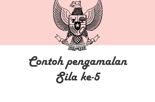 Contoh pengamalan sila ke 5