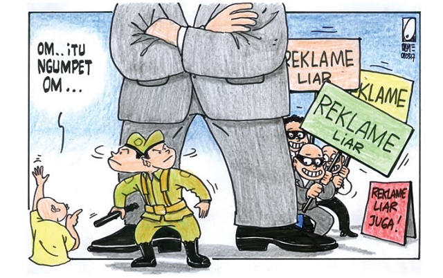 Gambar karikatur reklame