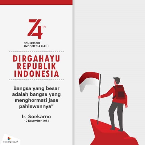 Contoh Poster Kemerdekaan