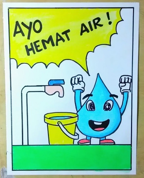 Poster Hemat Energi anak sd