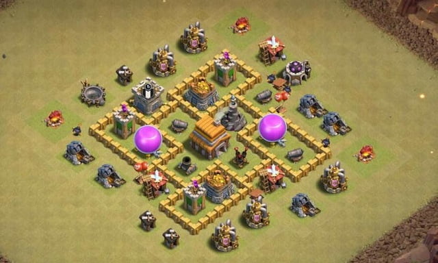 Base War TH 5 paling susah ditembus