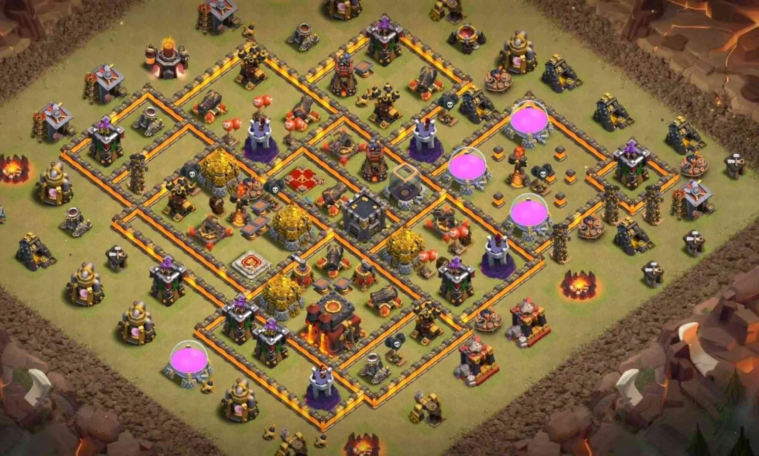 Base war th 10 paling susah ditembus