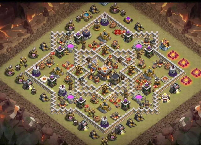 Th11 war base anti electro dragon