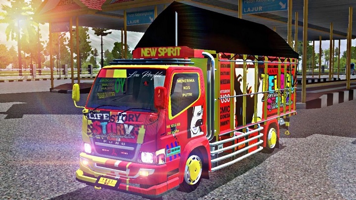 download mod bussid truck canter cabe