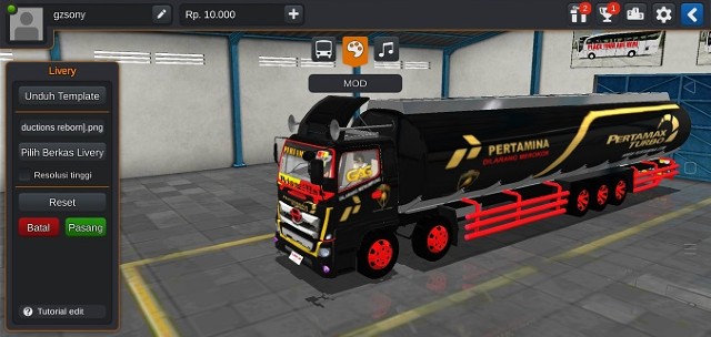 Truck Hino Tribal Pertamina Turbo Full Anim