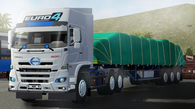 Mod Bussid Truck Hino 500 Trailer