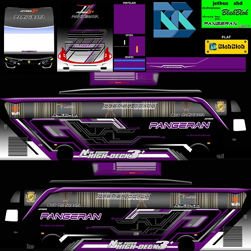 Pangeran Purple SHD Selendang JB2 by Blahbloh