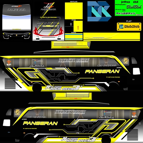 Pangeran Yellow SHD Selendang JB2 by Blahbloh