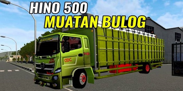 download mod bussid truck hino muatan beras