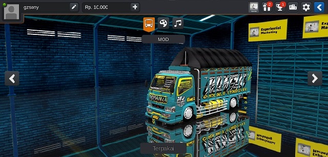 mod bussid truck fuso terpal segitiga bussid