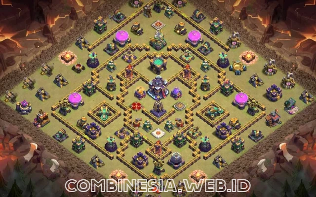 Base aula town hall level 9 terkuat