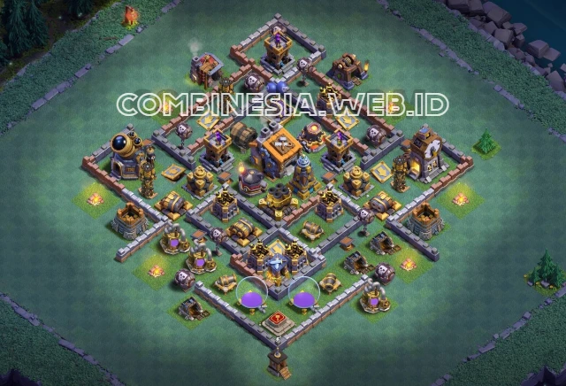 Best Builder hall 9 base layout with link