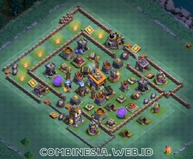 Builder hall 8 layout anti 3 star
