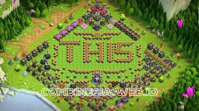 COC TH15 base link troll funy